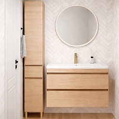 Vivon Тумба с раковиной Atwood 90 подвесная дерево – фотография-3