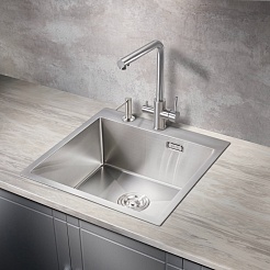 Milacio Мойка кухонная Denia 51 Steel нержавеющая сталь – фотография-4
