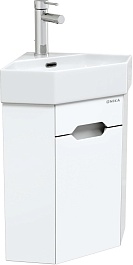 Onika Тумба под раковину Айленд 35 подвесная угловая белая – фотография-2