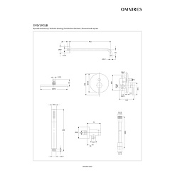 Omnires Душевая система SYSY19GLB (брашированное золото) – фотография-2