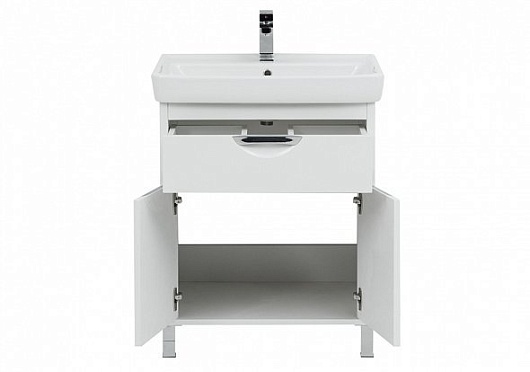 Aquanet Тумба с раковиной Гретта 70 new, белый – фотография-8