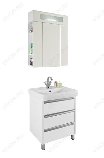 Водолей Тумба с раковиной Бридж 80 – фотография-2