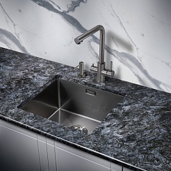 Milacio Мойка кухонная Denia 48 Steel вороненая сталь – фотография-7