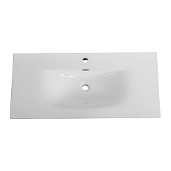BelBagno Тумба с раковиной Etna 100 подвесная Bianco Lucido с раковиной BB-8099-100 – фотография-5