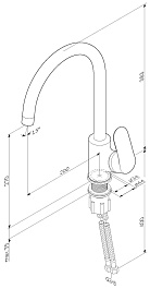 Am.Pm Смеситель для кухни Like F8007100 – фотография-9