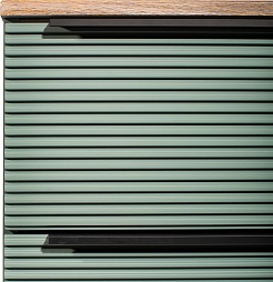 Runo Мебель для ванной Орлеан 70 Sole подвесная зеленая/дуб натуральный – фотография-6