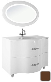 Водолей Мебель для ванной Ариадна 106 Шоколад, Ариадна – фотография-1