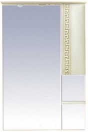 Misty Зеркальный шкаф Olimpia Lux 75 R бежевая патина – фотография-1