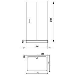 Aquanet  Душевой уголок "Alfa 150x80-12" 168419 – фотография-2