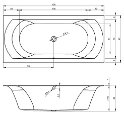 Riho Акриловая ванна LINARES 190x90 – фотография-3