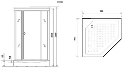 Niagara Душевая кабина Luxe NG-7701DW – фотография-4
