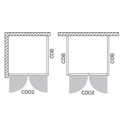 Roltechnik Душевая стенка "CDB 900" transparent – фотография-6