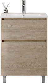 Teymi Тумба с раковиной Laina 60 дуб светлый – фотография-1