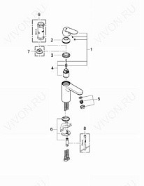 Grohe Смеситель Eurosmart Cosmopolitan 23327000 – фотография-4