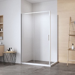 Aquanet  Душевой уголок Pleasure Evo 140x90 AE65-140x90-CT профиль хром, стекло прозрачное – фотография-2