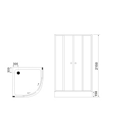 Black&White Душевая кабина Galaxy G8503 – фотография-8
