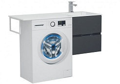 Aquanet Тумба с раковиной Алвита 120 R серый антрацит – фотография-5