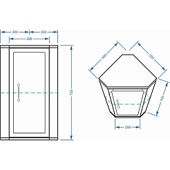 Stella Polare Шкаф подвесной угловой Концепт 30 – фотография-2