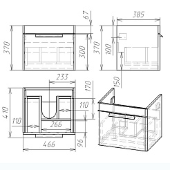 Owl 1975 Тумба с раковиной Vind 50 – фотография-7