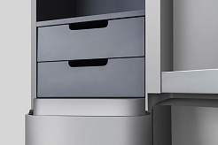 Am.Pm Пенал для ванной Sensation R серый шелк – фотография-2