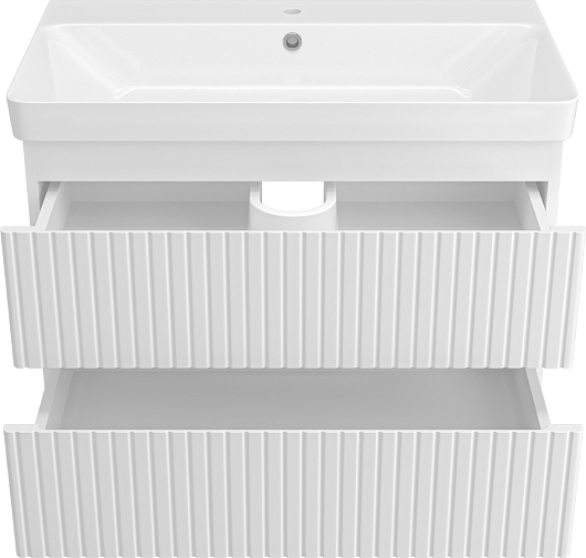 Brevita Мебель для ванной Victory 80 подвесная белая – картинка-5