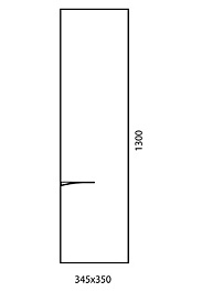  Пенал для ванной "Concorde" белый – фотография-3
