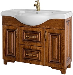 Водолей Мебель для ванной Дубэлла 120 орех – фотография-6