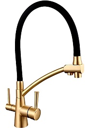 Gappo Смеситель для кухни G4398-1 бронза/черный – фотография-1