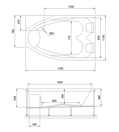 Royal Bath Акриловая ванна Shakespeare R – фотография-4