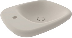 Ambassador Раковина накладная Diamand 54 бежевая матовая
