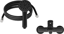 Aringa Смеситель для ванны и душа Рейн AR02006BL черный – фотография-2