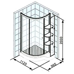 Appollo Душевой уголок TS-686 – фотография-2