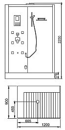 Eago Душевая кабина DZ959 F8 L белое стекло – фотография-5