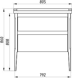 ASB-Woodline Мебель для ванной Лорена 80 белая/бежевая – фотография-20