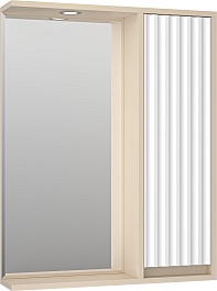 Brevita Зеркальный шкаф Balaton 65 R белый/бежевый – фотография-2
