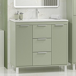 Brevita Мебель для ванной Risacca Pistachio 90 фисташковый – фотография-3