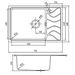 Iddis Мойка из нержавеющей стали Reeva REE71SLi77 шелк – фотография-2