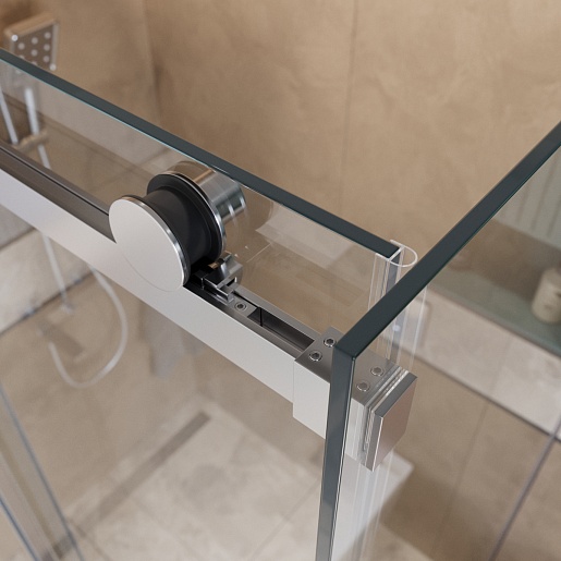 BelBagno Душевой уголок Soft Close-2 SOFT_CLOSE-2-AH-1-150/100-C-Cr 150x100 профиль хром стекло прозрачное – фотография-10