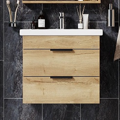 Onika Тумба с раковиной Легран 60.13 (Como) подвесная дуб галифакс – фотография-2