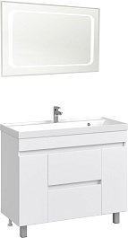 Водолей Мебель для ванной Best 100 белая – фотография-1