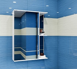 Mixline Зеркало-шкаф Стандарт 50 L белый – фотография-3