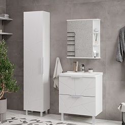 Volna Зеркальный шкаф Twing 60 белый – фотография-7