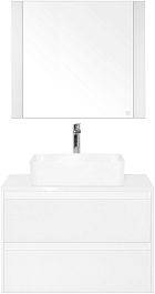 Style Line Мебель для ванной Монако 80 Plus осина белая/белое лакобель – фотография-1