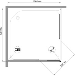 Royal Bath Душевой уголок HPD-C 120х120х185 – фотография-2