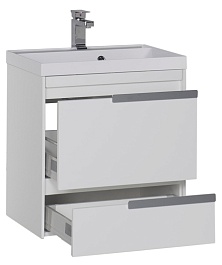 Aquanet Тумба с раковиной "Тиволи 60" белая – фотография-3