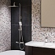Paini Система душевая Nove 09CR687THQ250F3Q80 с термоcтатом, фиксированный излив, квадр лейки, хром – картинка-7