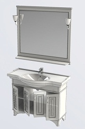 Aquanet Мебель для ванной Валенса 110 белая (180451) – фотография-6