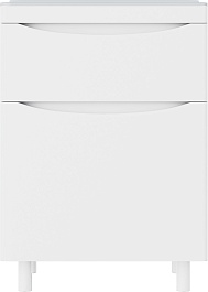 Vivon Тумба под раковину Ostin 60 напольная белая матовая – фотография-1