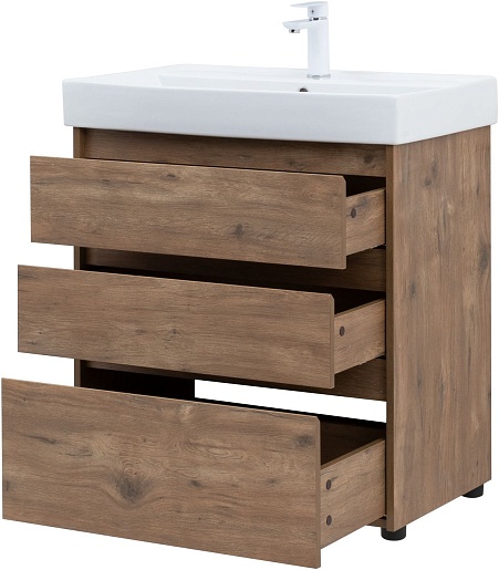 Aquanet Мебель для ванной Nova Lite 75 дуб рустикальный – картинка-9