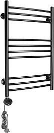 Domoterm Полотенцесушитель электрический Калипсо П10 500x800 ЧРН EL черный – фотография-2
